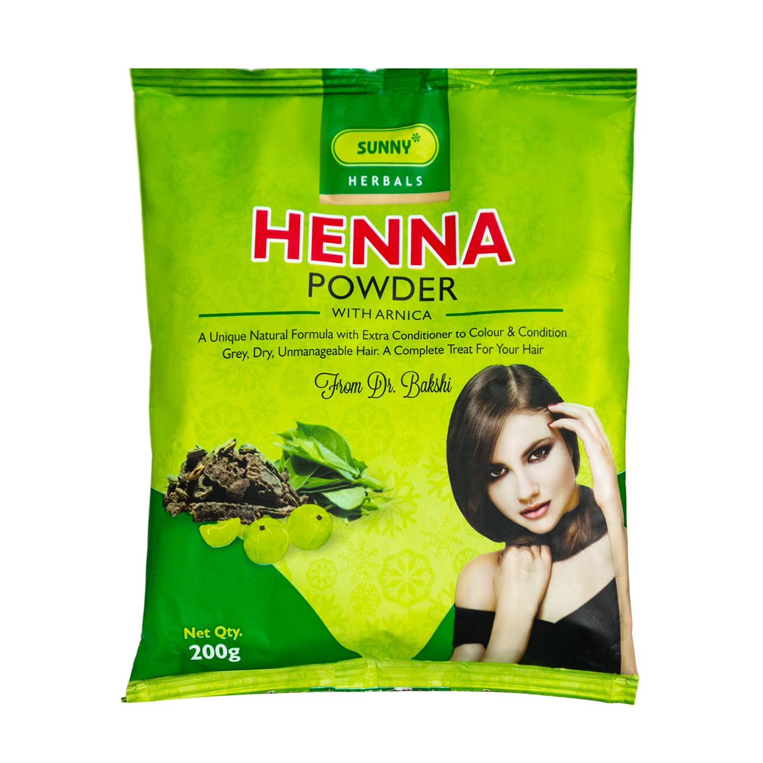 Sunny Henna Powder Fortified with Arnica, Bhringraj, Katha, Amla, Shikakai & Brahmi | With Extra Conditioner For Dry Hair, Natural Colour For Hair, Hands & Feet | For Women & Men 200 gm-picture-13