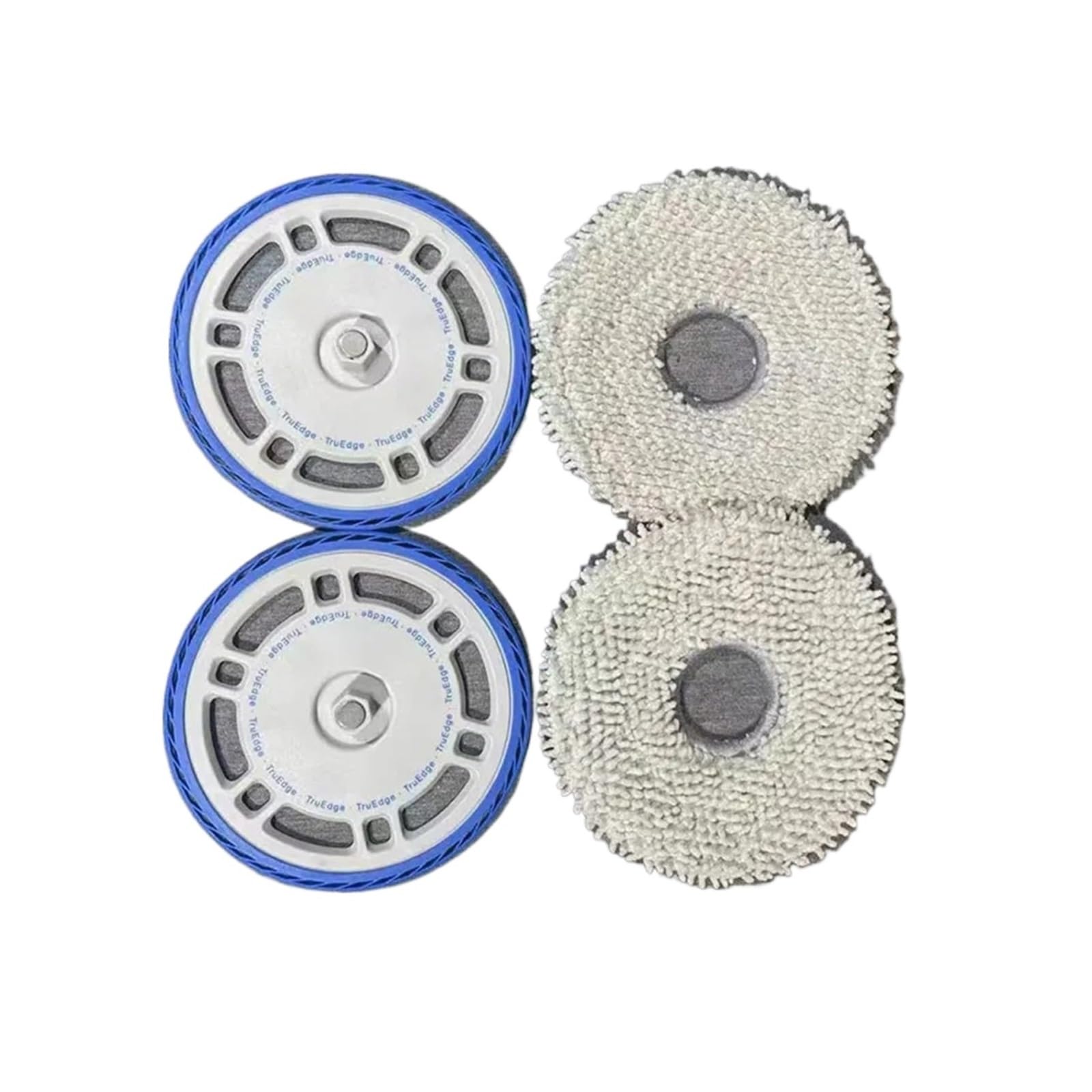 XYMURVVD Mop Mount Tru-Edge Tech, Compatible For Deebot，T30S COMBO /T30 Pro / T50 (Max) Pro Omni Robot Vacuum Cleaner Accessory Spare Parts(2plates and 2mops)