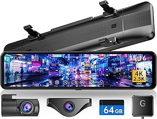 Changer ドライブレコーダー ミラー型 分離【4K+2.5K&ズーム機能&11インチ分離型】 フロントカメラ分離式 GPS搭載 Type-C電源 上下+左右画像逆転可 バック連動 24時間駐車監視 フロントカメラ360°回転可 LED信号対応 地デジ干渉対策 64GBメモリカード付属 リアカメラ車内外専用取付ブラケット付属（T826）