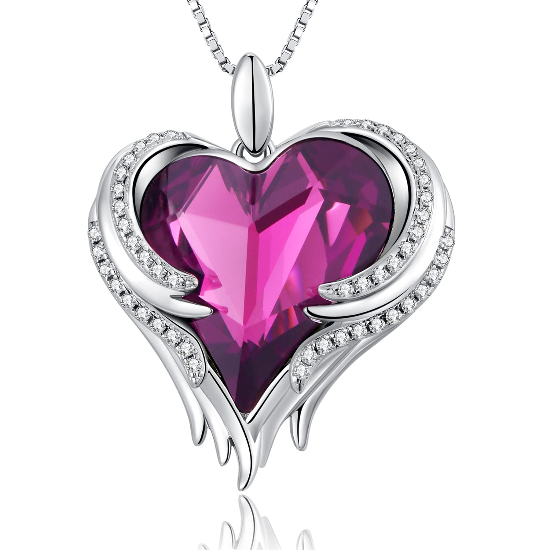 jiamiaoi Kette Herz Silber Herz Anhänger Damen Halskette Herz Kette mit Herz Silberkette Damen mit Anhänger Halskette mit Anhänger Herz Kette Weissgold für Mutter Kette Silber mit Stein