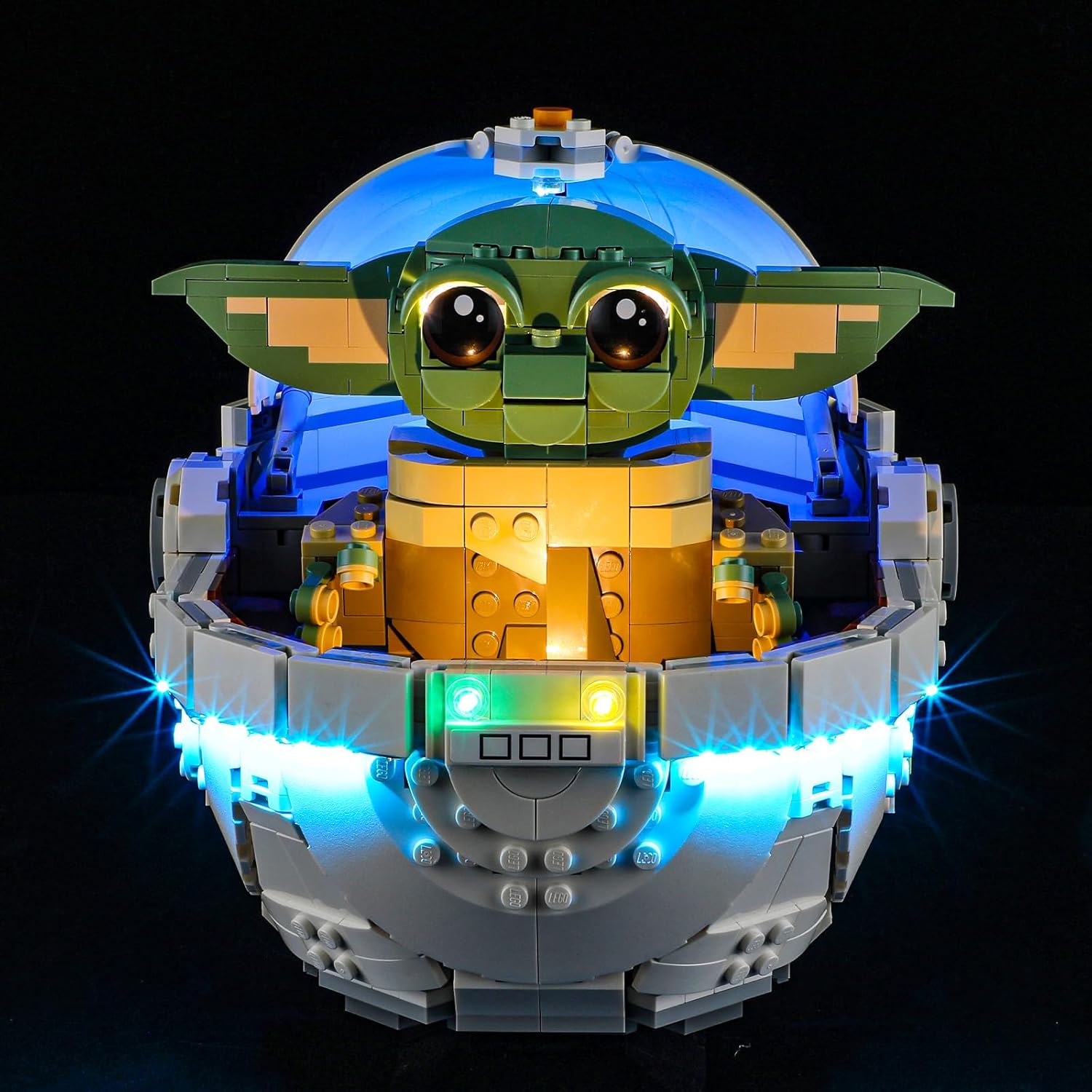 YEABRICKS LED Light for 75403 Star Wars Grogu with Hover Pram Building Blocks Model (Building Set NOT Included)