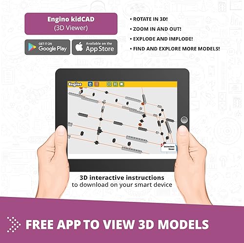 Miniatura 4 de Engino Discovering STEM juego de construcción leyes de Newton inercia, impulso, cinética y energía potencial