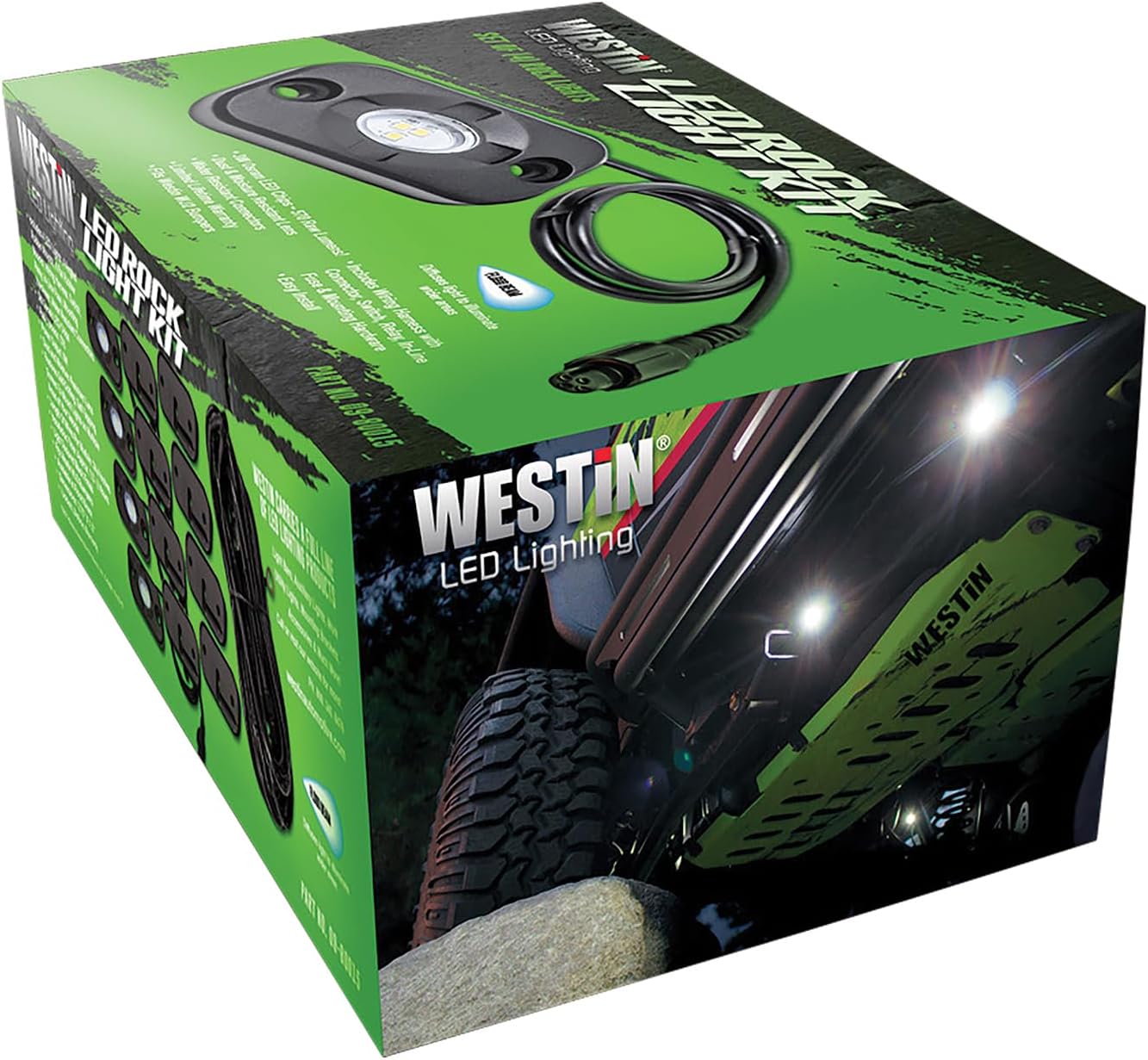 Westin 09-80005 LED Rock Light Kit for WJ2 Bumper