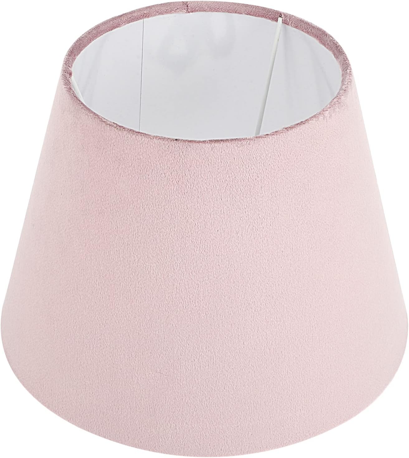 SOLUSTRE Pink Lamp Shade Cloth Lamp Shade Fabric Lampshade E27 Base White Lining Drum Lamp Good for Home Table Lamp Floor Light (10. 02X10. 02X7. 27in) Vintage Home Decor