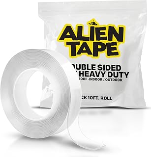 Heavy Duty Double Sided Tape, Nano Tape, Feet Clear Adhesive Tape for Poster Photo Wall Decor As Seen on TV, (1 Roll - 10 Feet)