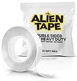 Heavy Duty Double Sided Tape, Nano Tape, Feet Clear Adhesive Tape for Poster Photo Wall Decor As Seen on TV, (1 Roll - 10 Feet)