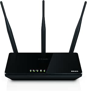 D-Link AC750 High-Power Wi-Fi Router, Dual Band, Wireless speeds up to 300Mbps (2.4GHz) + 433Mbps (5GHz), WiFi Coverage, 3 High-Power External Antennas (DIR-819)