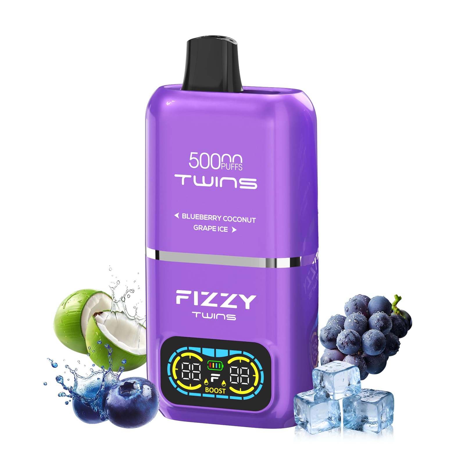 えびせんです♡プクラジ♡、ゴールデントパーズ、バイカラースモーキーetc. Amazon | 【新発売2in1】Fizzy Twins 50000回 使い捨て電子タバコ