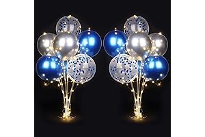 2 Set Table Balloon Stand Kit with Lights - Birthday Decoration Supplies