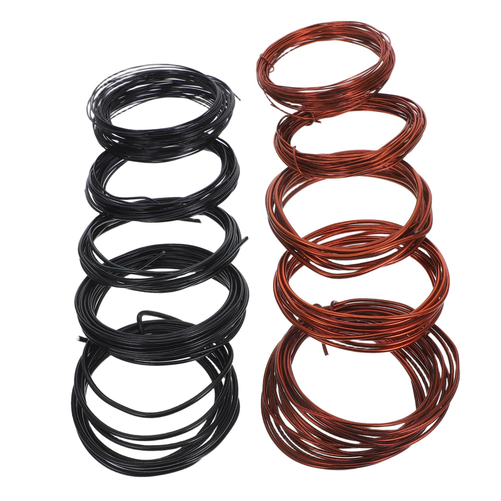 IWOWHERO Set 10 Pack Black Aluminum Wire Bendable for Bonsai Money Tree Floral Arrangements DIY