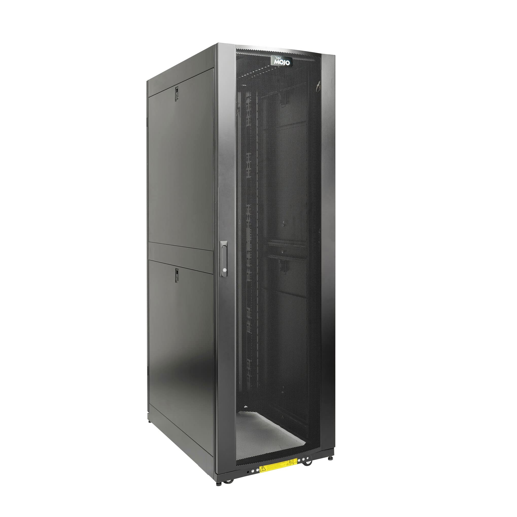 Tecmojo 42U Server Rack Cabinet - PRE-Assembled 24inch Width 43inch Depth IT Network Equipment Cabinet Rack Enclosure with Casters - 3000lbs Weight Capacity