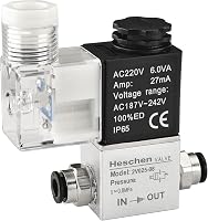 Heschen 2V025-08 Pneumatikus Szolenoid Szelep 220V AC PT1/4 Normál Zárt 1