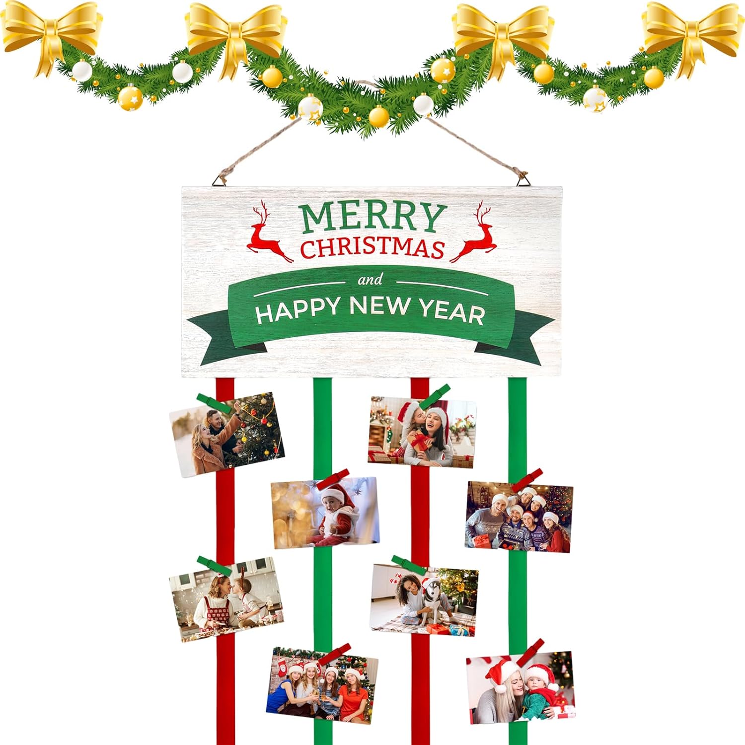 Christmas Card Holder, Merry Christmas Sign Wooden Photo Amazon Christmas Card Holder