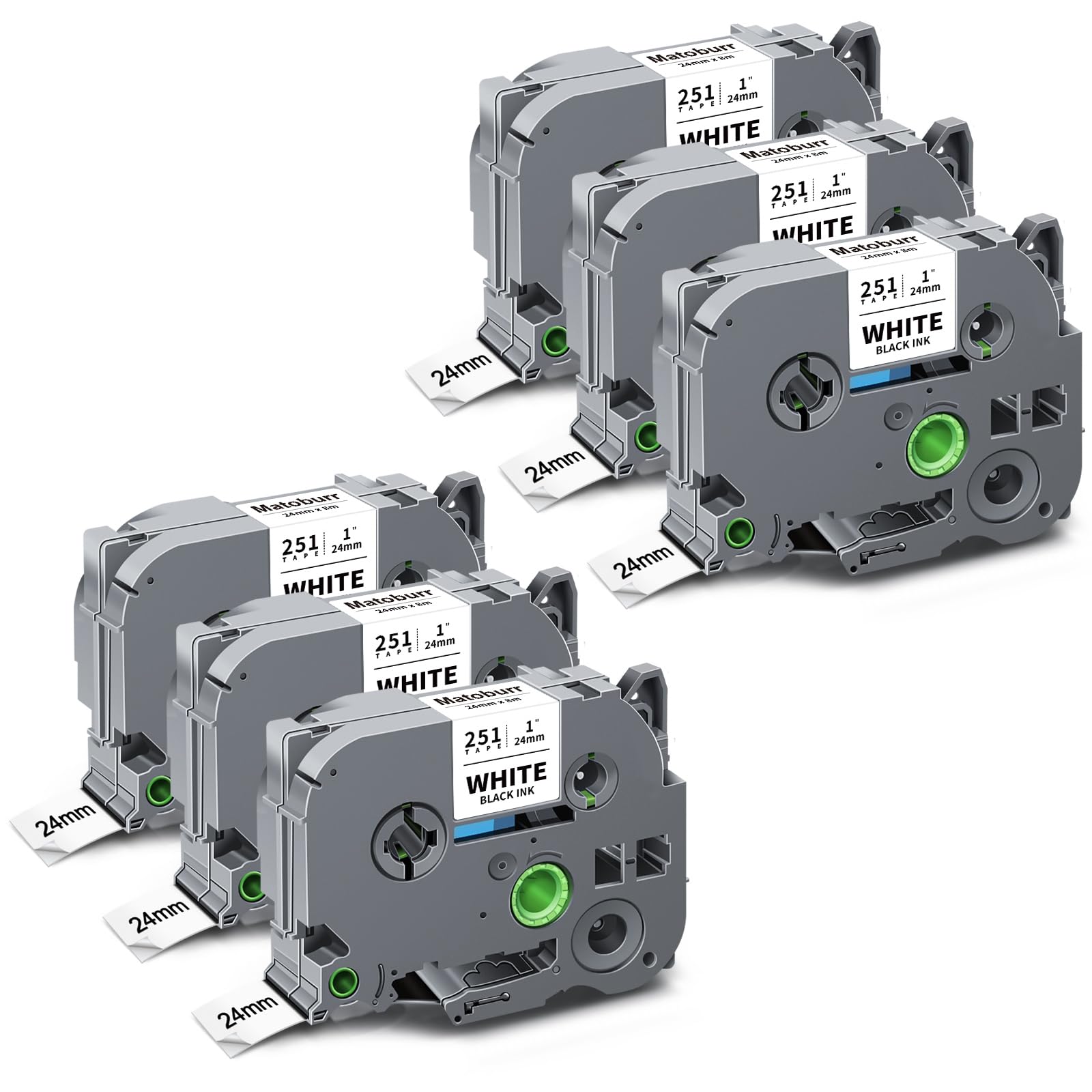 Compatibile per TZe-251, confezione da 6