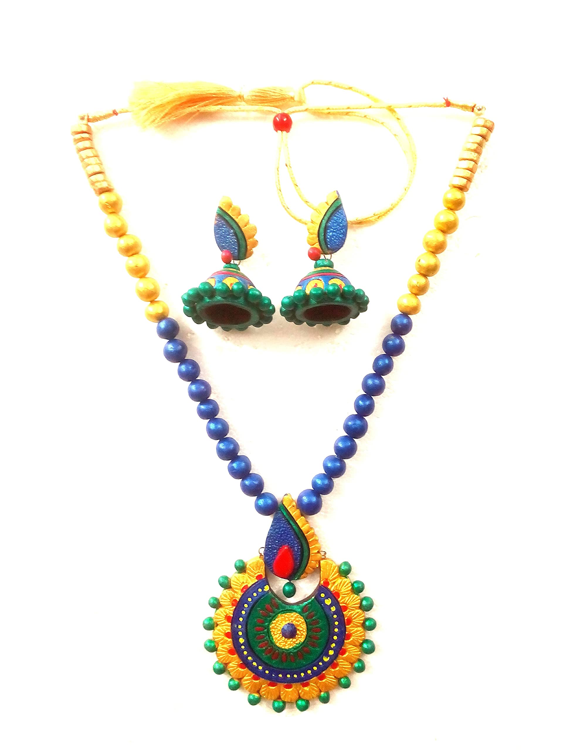 See full amazon price history chart for Karru Krafft Women’s Handcrafted Terracotta Necklace Set Traditional Blue & Golden Hand Painted Jewellery Set, (HFNKTC_217078 BLUE GOLD) Karru Krafft Women’s Handcrafted Terracotta Necklace Set Traditional Blue & Golden Hand Painted Jewellery Set, (HFNKTC_217078 BLUE GOLD) (B0B74SBWNJ) Amazon Price History, Amazon Price Tracker