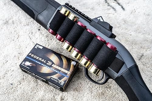 Miniatura 4 de Paquete de 10 portatarjetas de 6 rondas  Soporte de carcasa de Buttstock  1220 Ga portatarjetas lateral para cartucho de escopeta de rifle  con