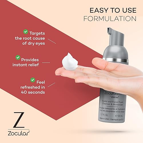 Miniatura 6 de Zocular ZocuFoam - Limpiador de párpados - Exfoliante espumoso para párpados, solución natural equilibrada de pH - 1.7 onzas líquidas (1.7 fl oz)