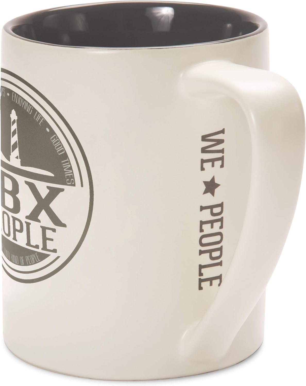 Pavilion - OBX People - Gray & Cream 18 oz Coffee Mug - Image 2