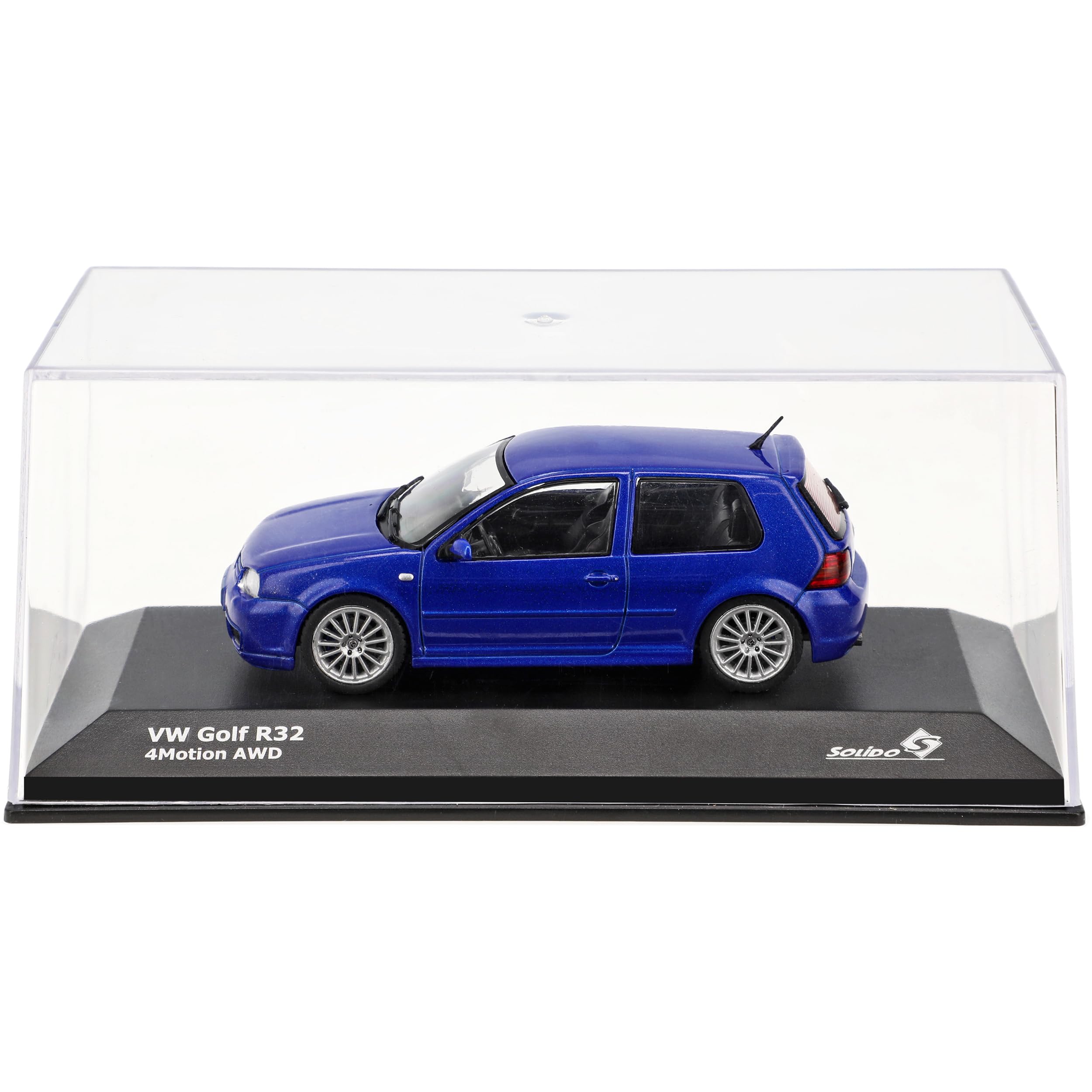 Volkwagen Golf IV R32 Blau 3 Türer 1997-2003 1/43 Solido Modell Auto