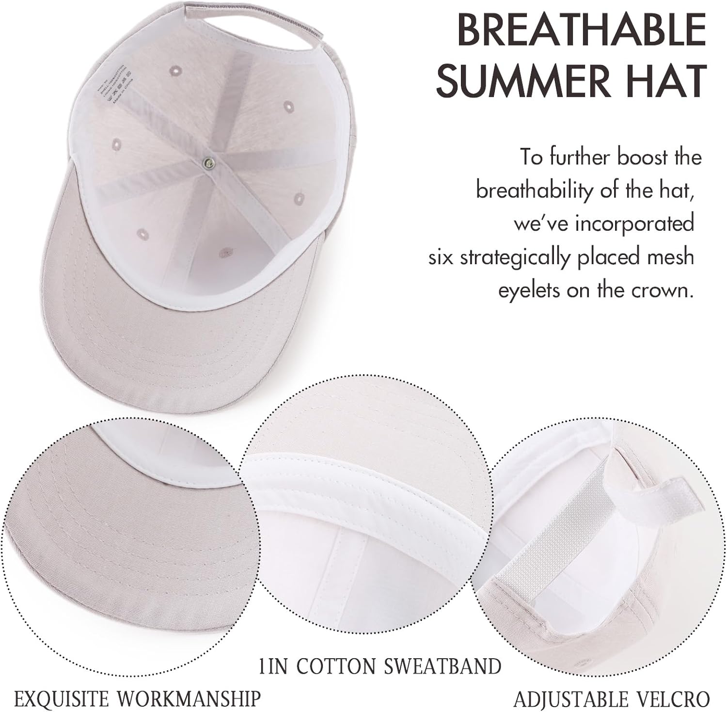 JANGANNSA Cotton Toddler Baseball Cap Baby Boy Sun Hat for Kids Girls Baseball Hats - Image 5