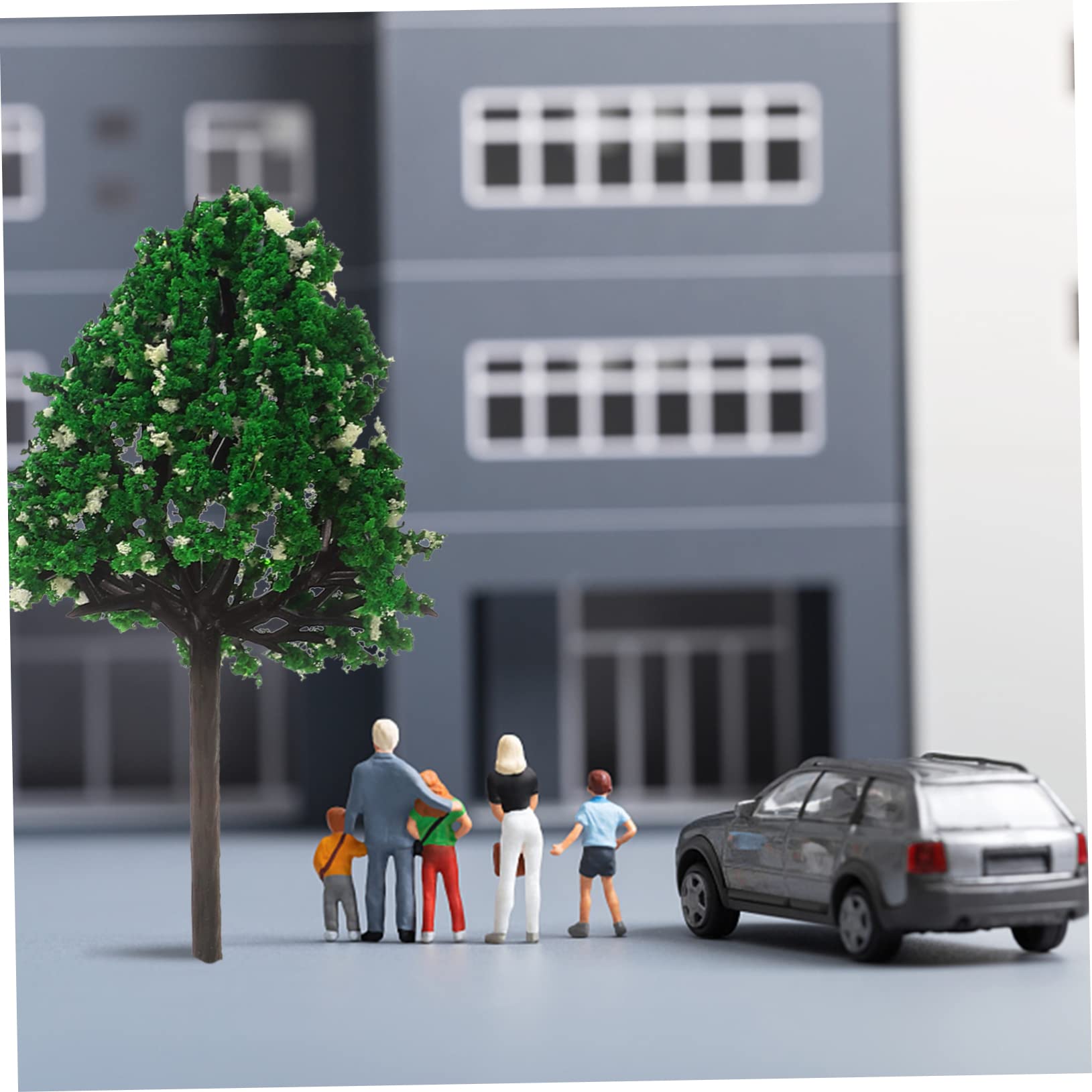 4 Set Di Modellini Di Alberi Piccoli Per Modellismo Ferroviario Finti Alberi in Miniatura Scenari Per Treni 24 Pezzi * 4