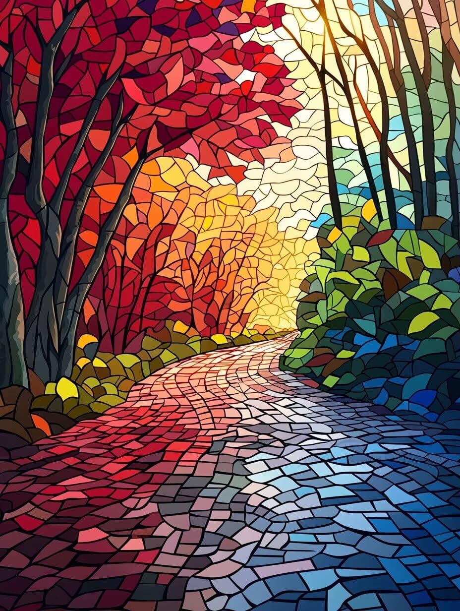 WEISHIWE Foresta colorata Dipingere con i Numeri per Adulti, 70x90cm a-64 | Paint by Numbers Kit con Pennelli e Acrilico Pigmento, Fai da te Olio La Pittura di Numeri Kit, Decora la Casa, senza Cornice