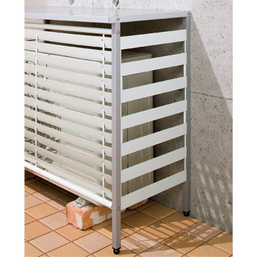 ガルバ逆ルーバー大型室外機カバー 大型ガルバ製逆ルーバー室外機カバー カバーのみ 通販 - ディノス