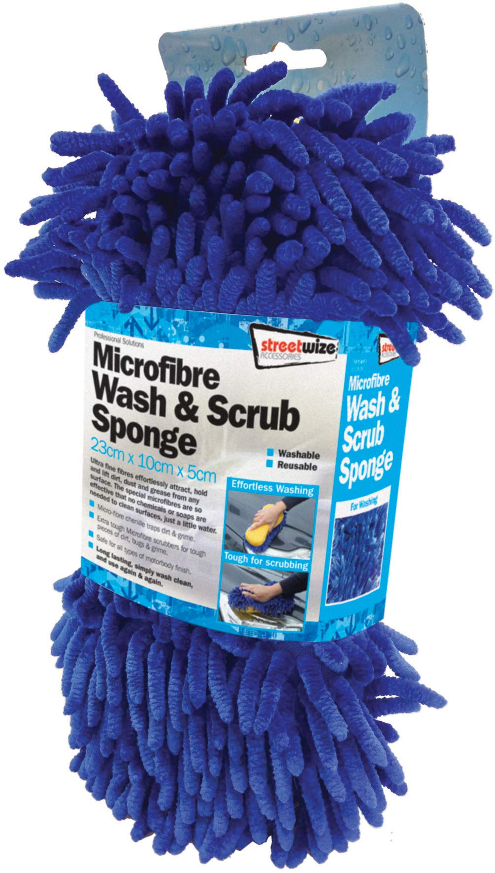 Streetwize Microfibre Wash & Scrub Sponge [Swcr9] 5026637628931