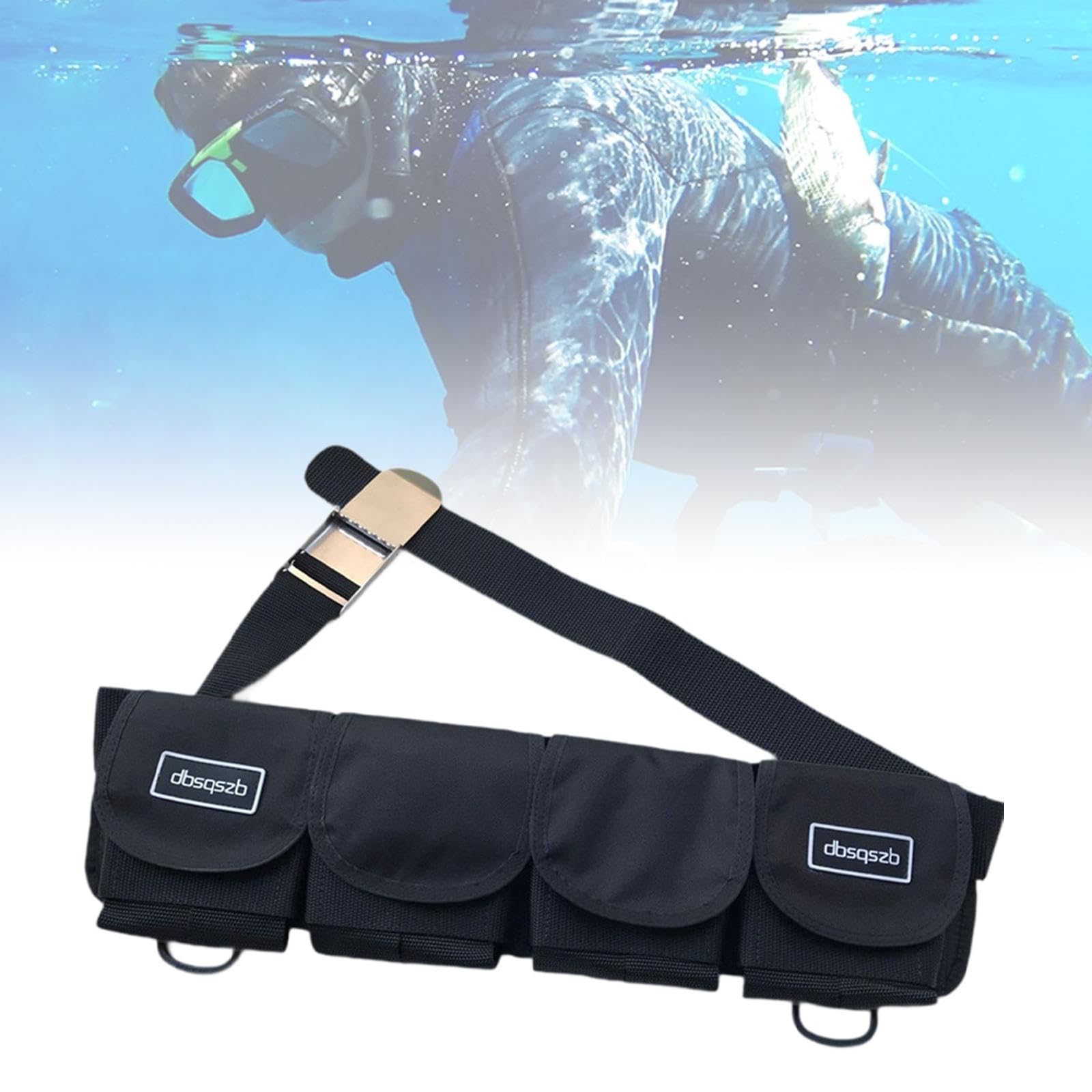 Cintura Porta Pesi per Immersioni Subacquee con Tasche E Fibbie a Sgancio Rapido. Pratica Cintura per Attrezzatura Subacquea.