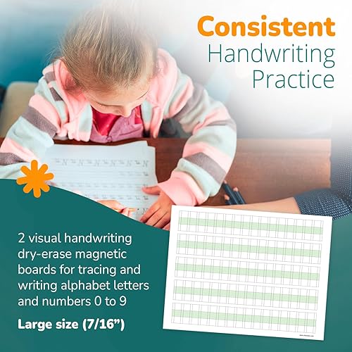 Miniatura 5 de Channies Tarjetas flash de alfabeto de borrado en seconúmero 55 W x 425 L x 025 H color blanco modelo B500