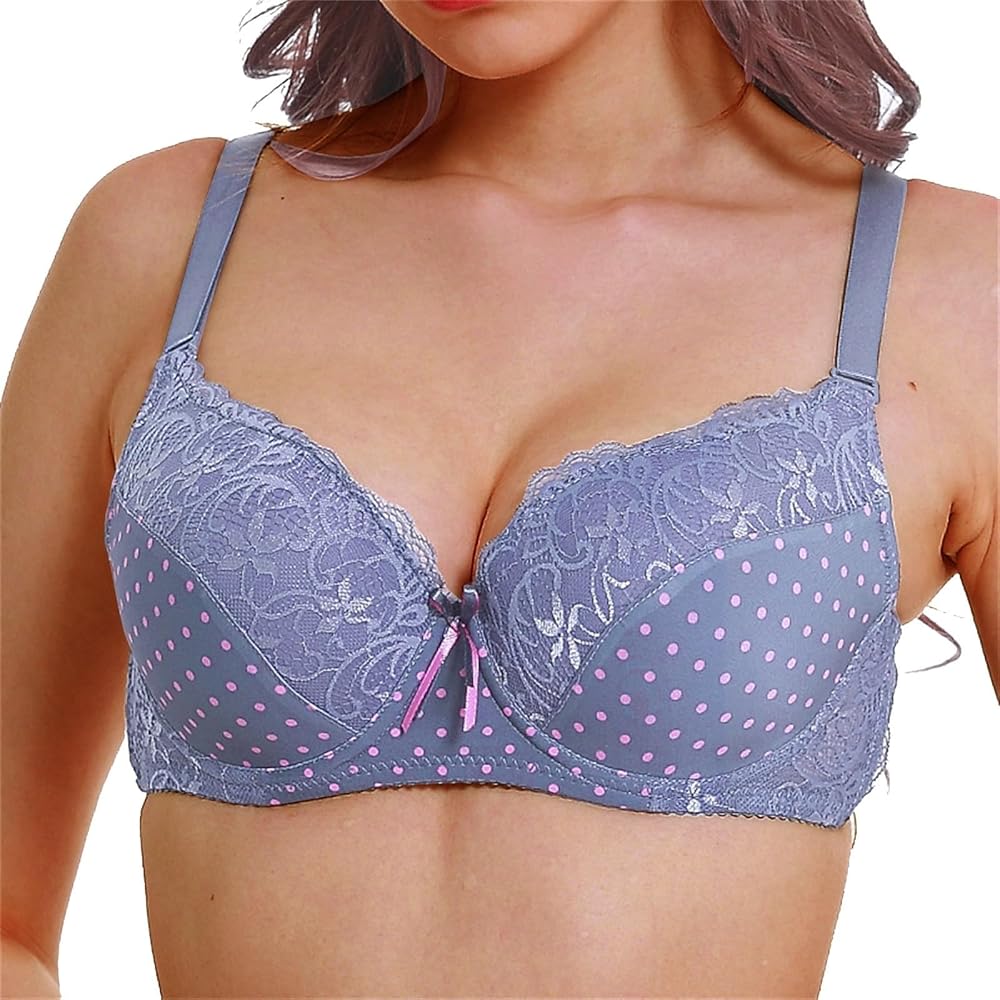 Biancheria intima da donna 34/75 36/80 38/85 40/90 42/95 44/100 BCDE Cup  reggiseno sexy in pizzo per donna lingerie taglie forti, Lilla, 85E :  Amazon.it: Moda