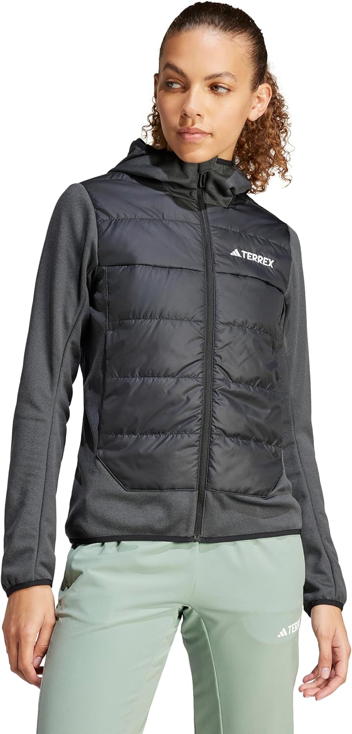 adidas womens Terrex Multi Hybrid Insulated Hiking Hooded Jacket - Image 2