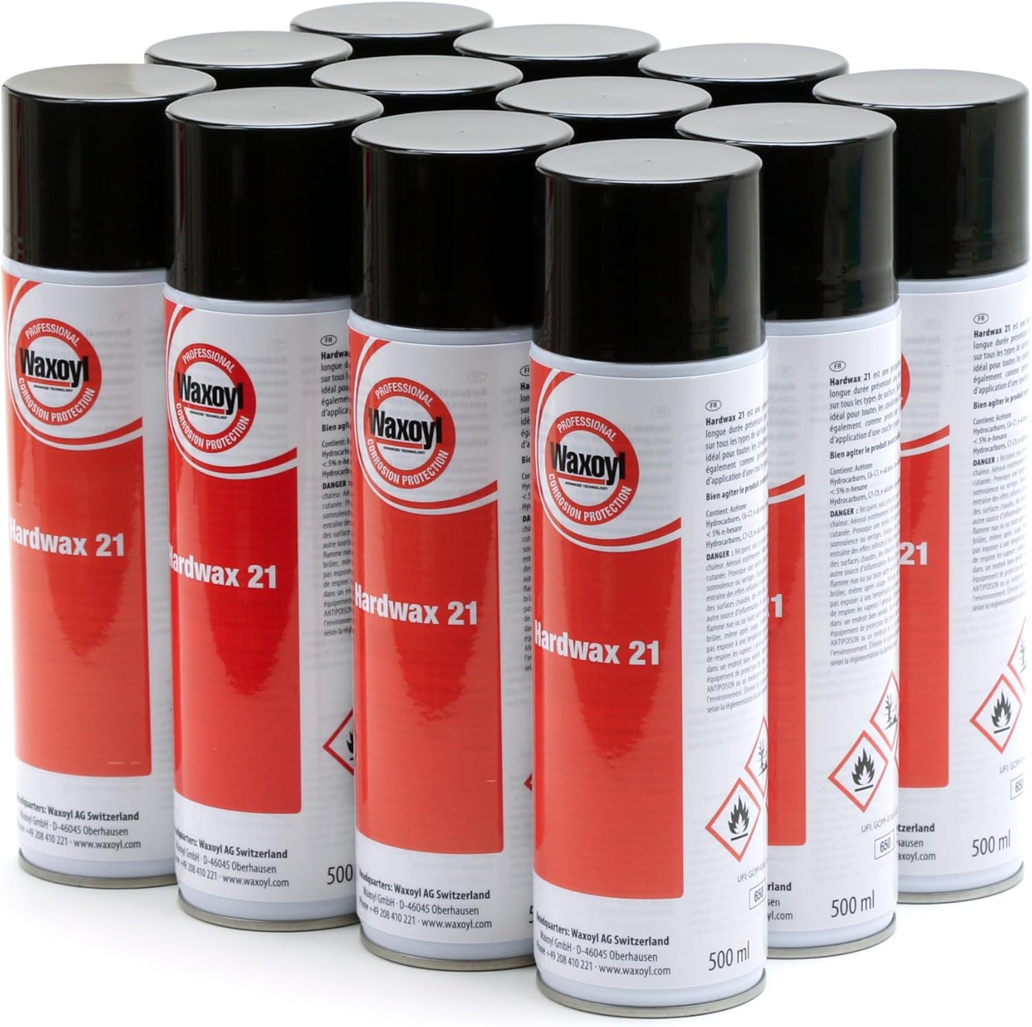 Hardwax 21 Super Duty Ultimate Corrosion Protection Wax Undercoating 12 Pack Case