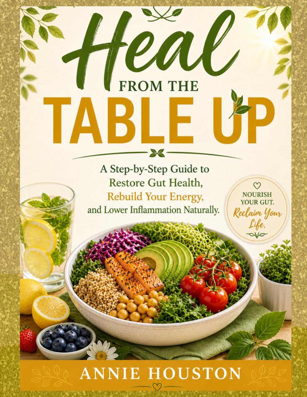 HEAL FROM THE TABLE UP: A Step-by-Step Guide to Restore Gut Health, Rebuild Your Energy, and Lower Inflammation Naturally