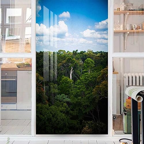 Miniatura 3 de Película de privacidad para ventana, sin pegamento, adhesivos extraíbles de vidrio estático, bloqueo solar, anti rayos UV, para ventana, para el