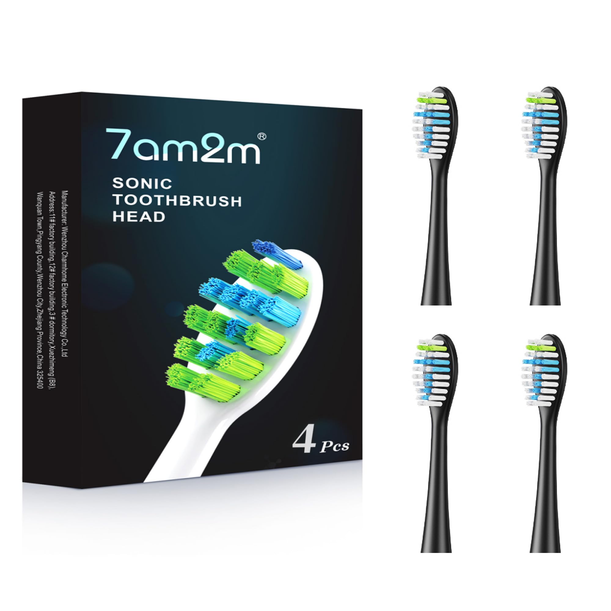 Amazon.co.jp: 7AM2M AM115/AM116 電動歯ブラシブラシヘッド×4