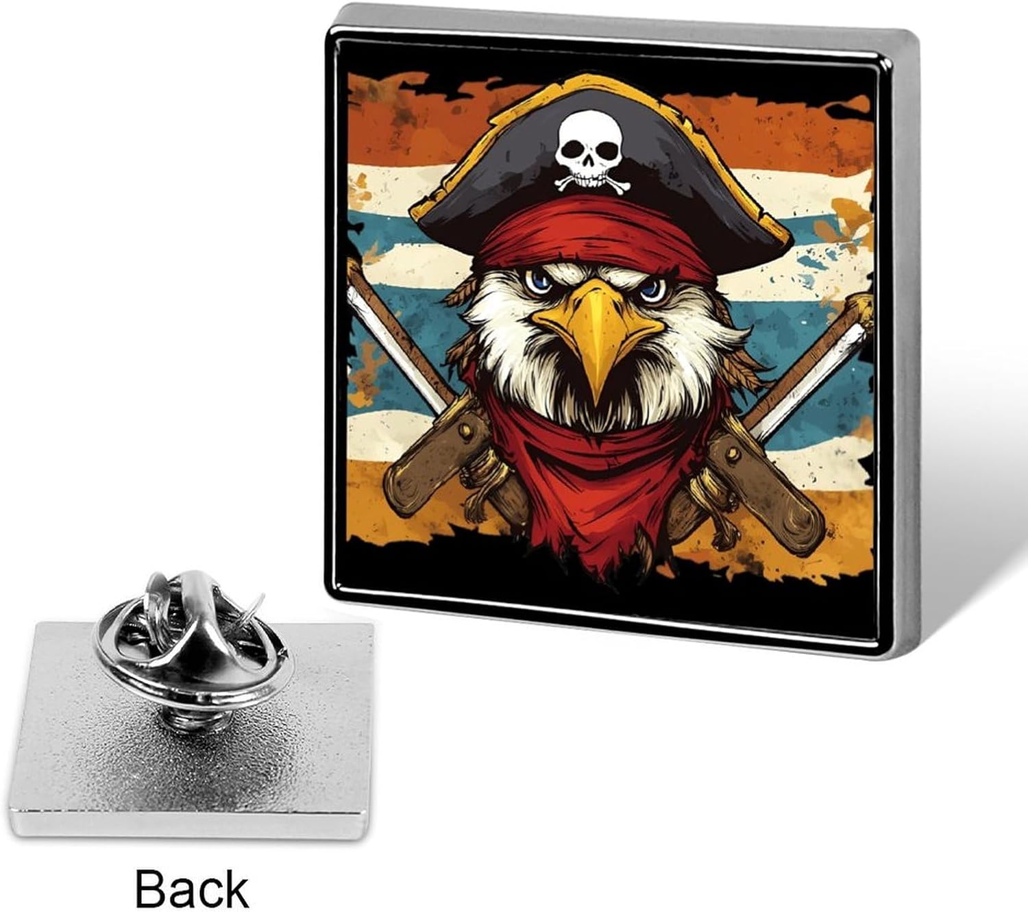 Corsairs Eagle1 Vintage Funny Metal Badge 1″ Stylish Brooch Pin image 3