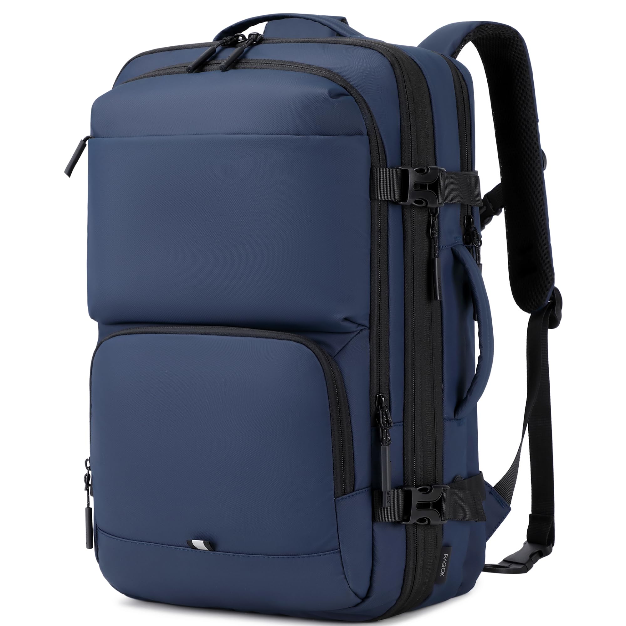 BAGOK Handgepäck Rucksack, Wasserdichter Multifunktionaler Rucksack Handgepäck Flugzeug mit Laptopfach, Große Kapazität für Reisen, Arbeit und Freizeit