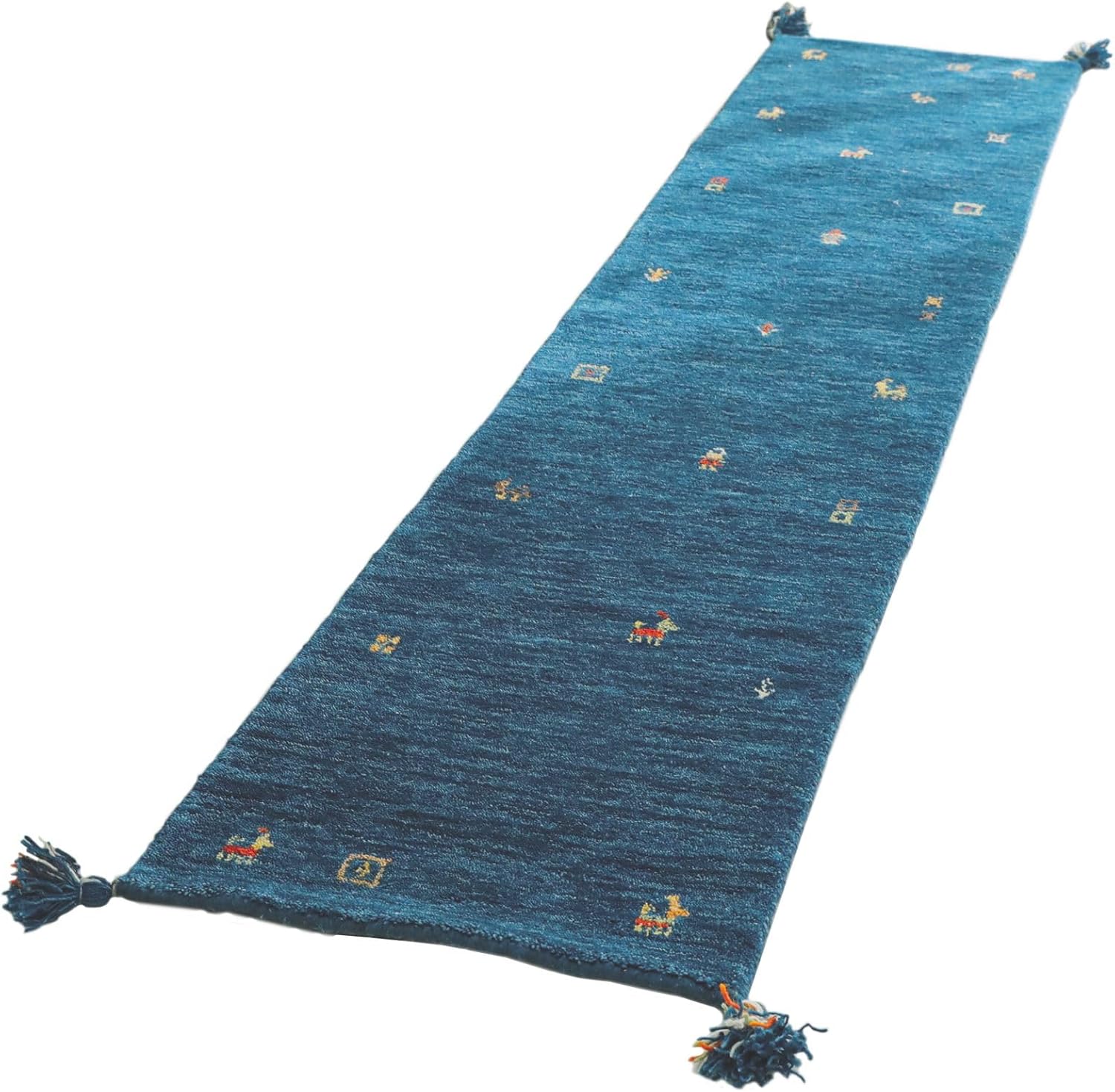 ギャッベ ペルシャ絨毯 90x60cm ギャベ 玄関マット 手織り ラグ 絨毯