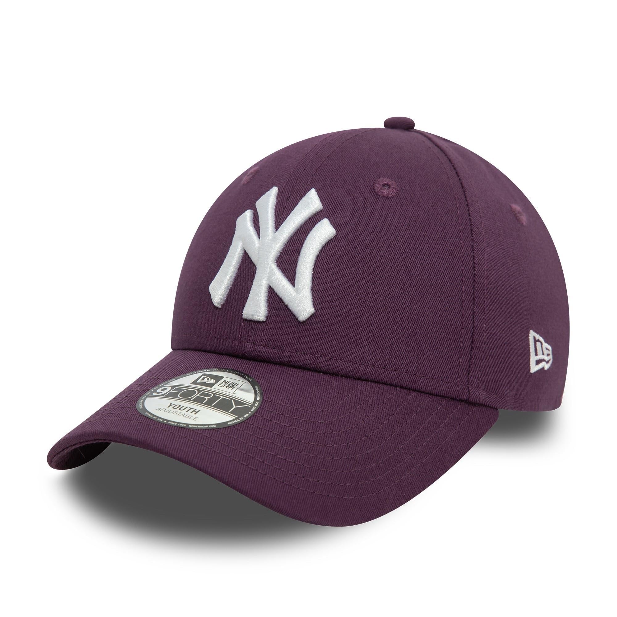 New Era NY Cap for Fans for Children Adjustable Curved Visor Team Logo New York Yankees 9Forty Kids Purple — image 1