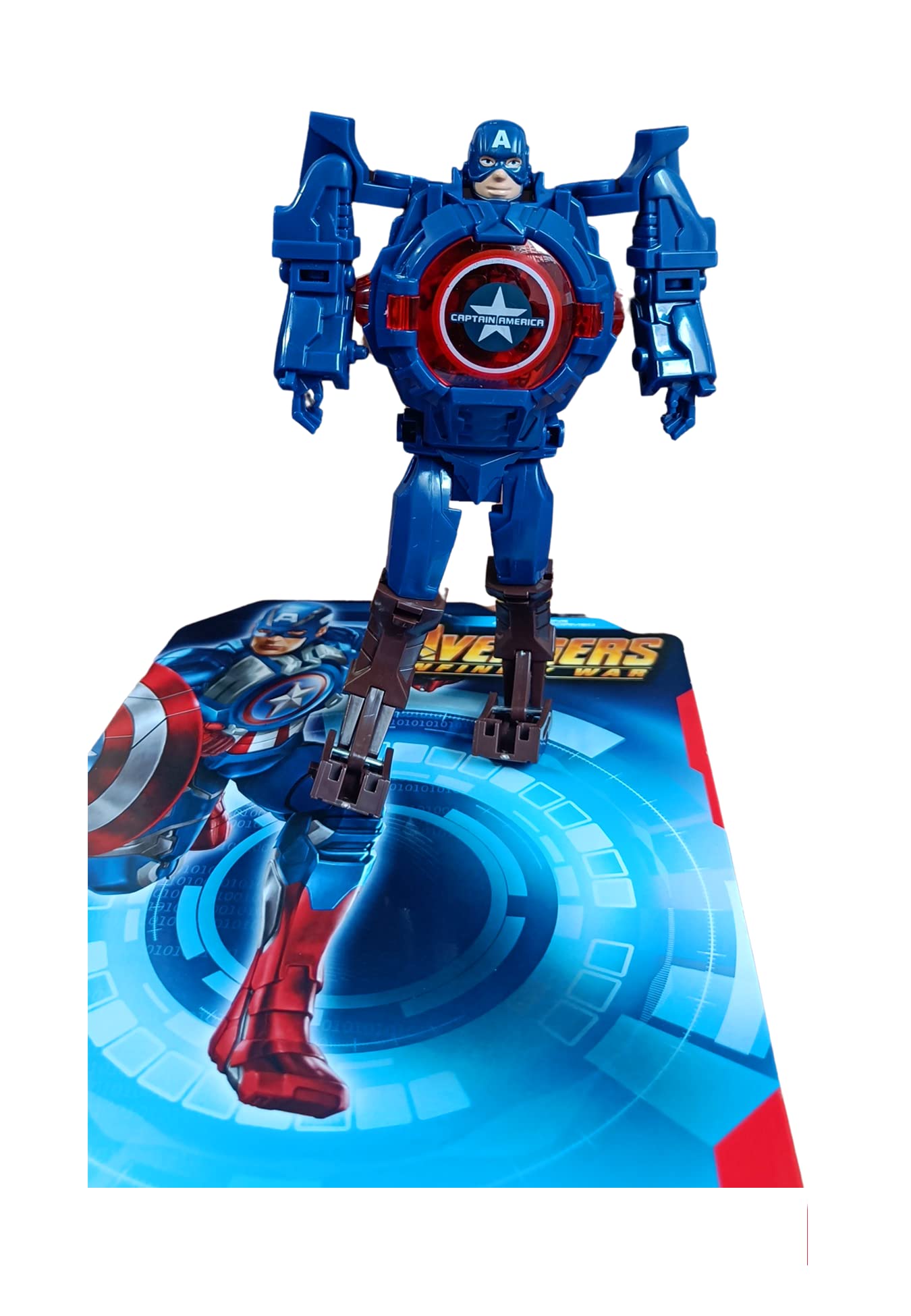 Gigathink Action Figure Toy Robot Deformation Convertible Digital Wrist Watch for Kids (B09WDQZWSF) Amazon Price History, Amazon Price Tracker