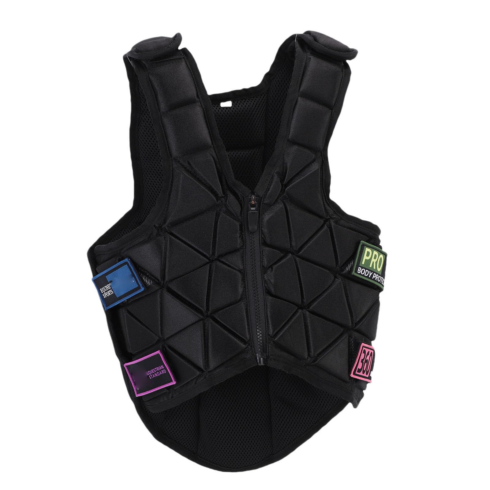 Diyeeni Giubbotto Equitazione per Bambini, Protezione da Impatto per | Gilet equestre di sicurezza con cerniera per ragazzi e ragazze, equipaggiamento da equitazione traspirante per l\'allenamento
