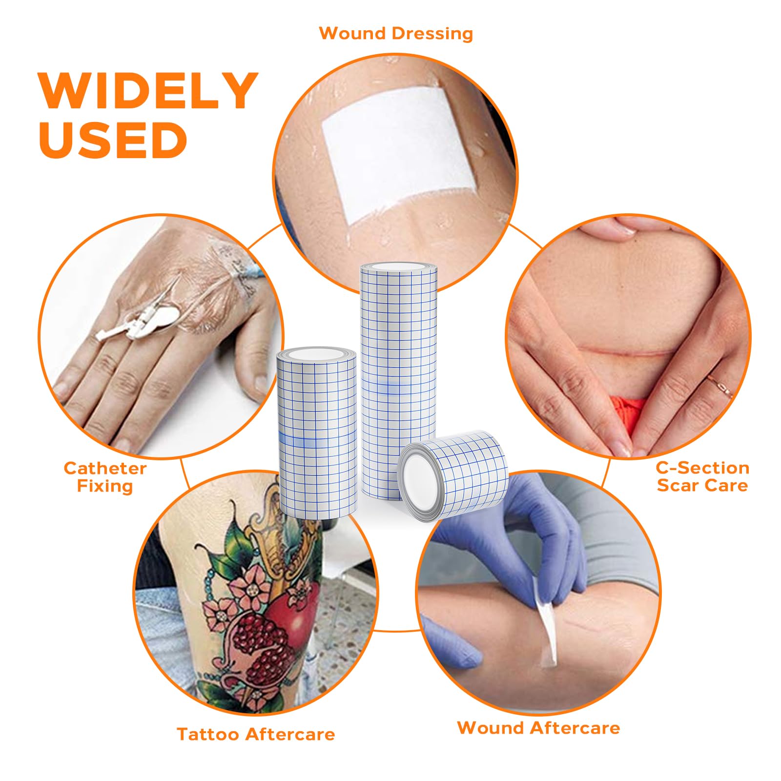 2 Roll 15 cm Second Skin Tattoo folia uzdrawiająca tatuaż plaster wodoodporny, Unihuby 2M każda rolka tatuaże Cover Aftercare Bandage Tatuaże akcesoria