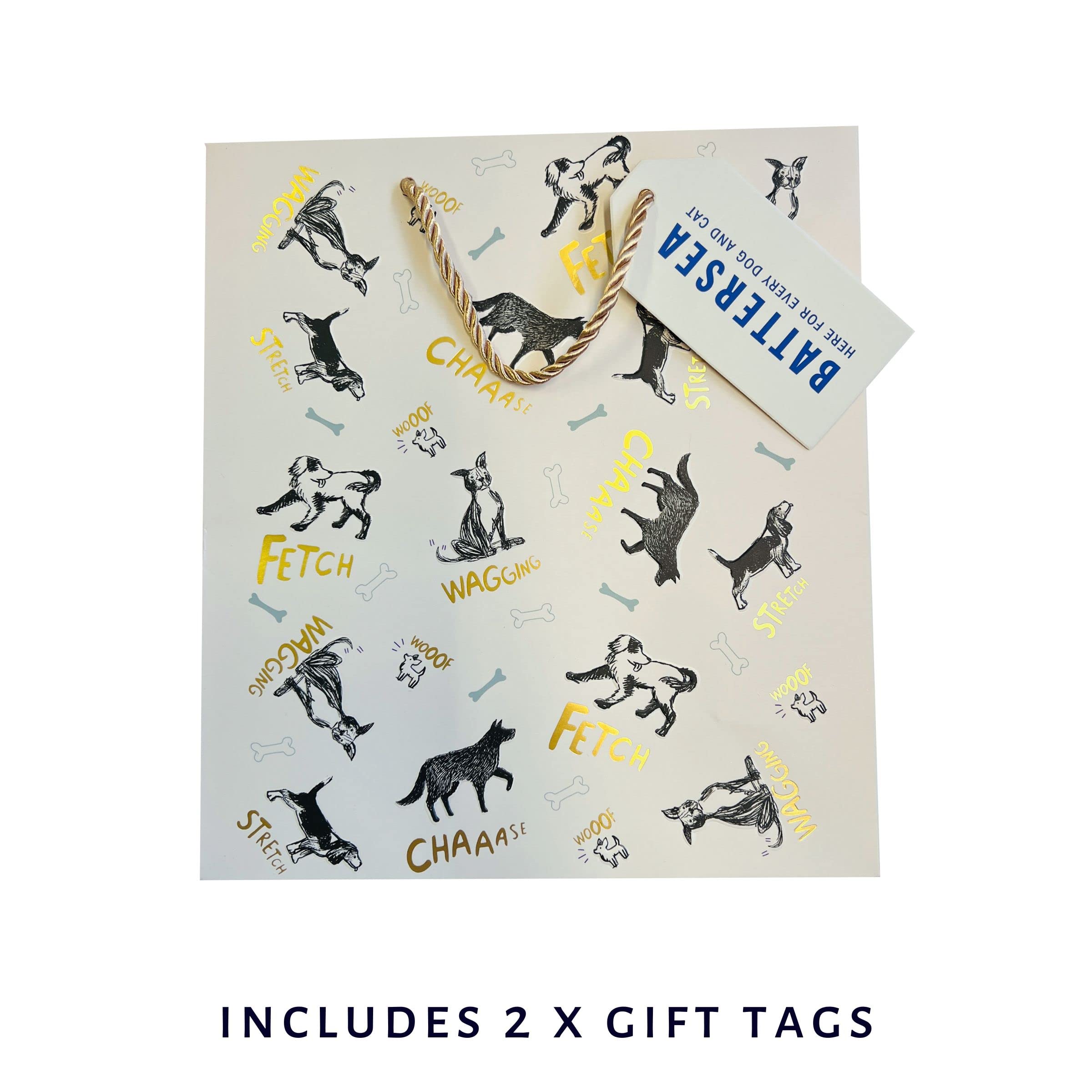 Cardology - Dog Gift Bag, Medium Size, Dog Lover Charity Gift Bag For Birthdays or Celebrations, Dog Gift Bag Medium - Image 4