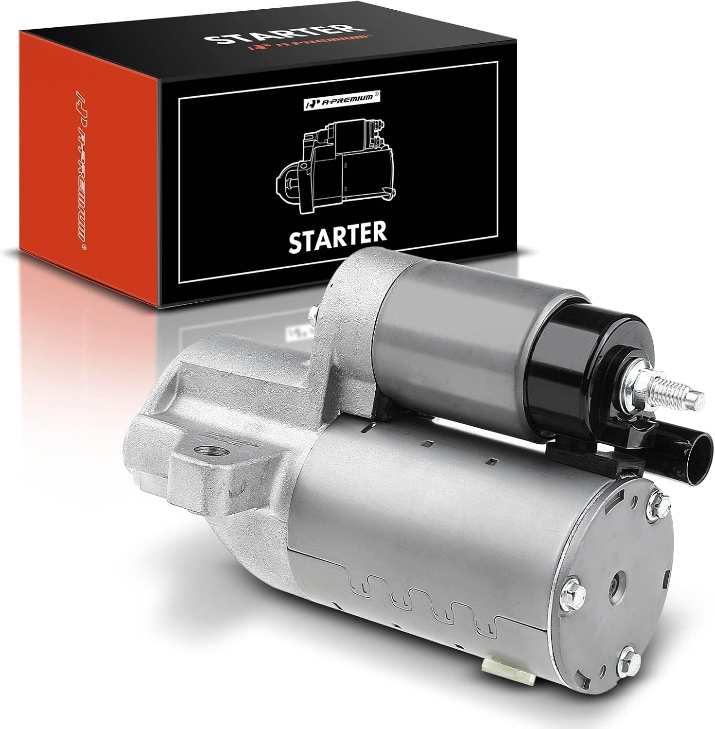 A-Premium Starter Motor Compatible with Lincoln Continental 17-20, MKX 16-18, MKZ 17-20 & Ford Edge 15-18, Fusion 17-19, 2.7L 3.0L, 12V 1.3KW 10 Teeth CCW, Replace# 438000-1360, F2GT-11000-AA
