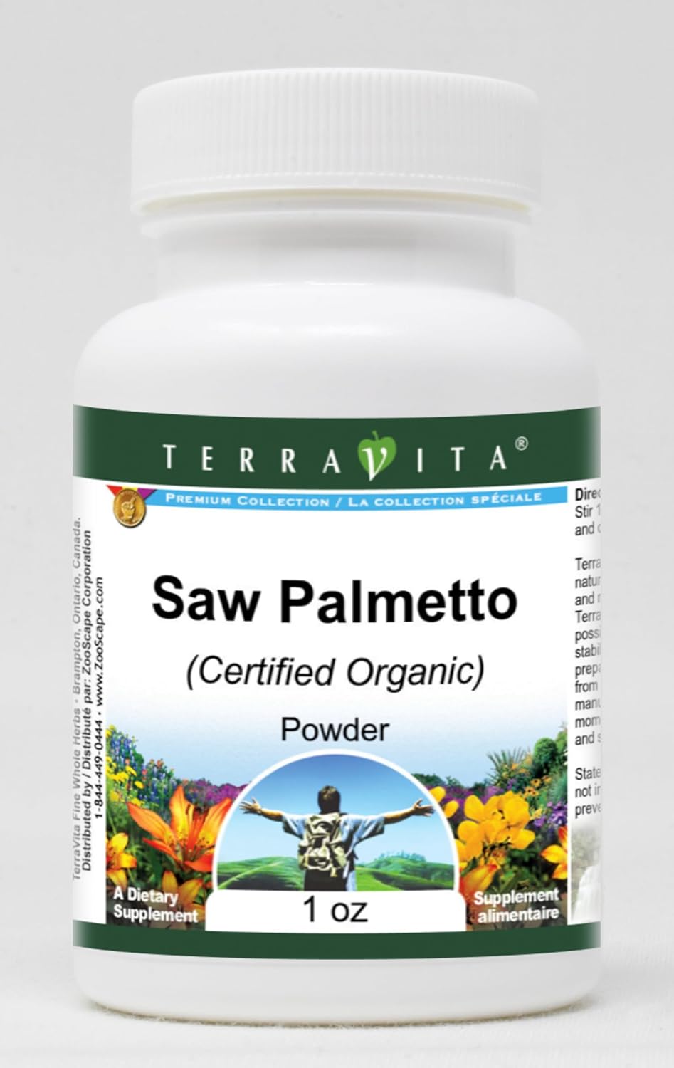 Saw Palmetto (Certified Organic) Powder (1 oz, ZIN: 518714) - 3 Pack