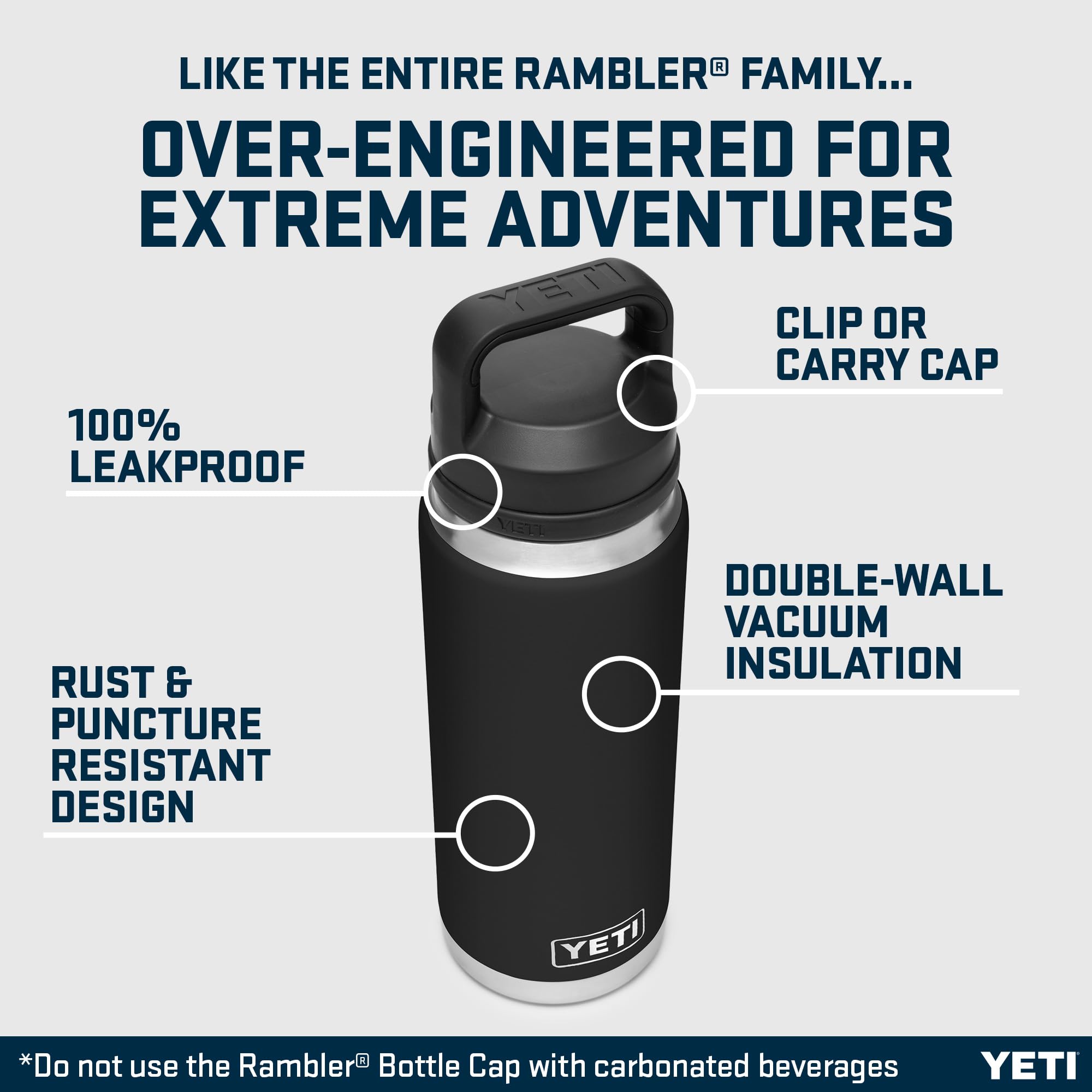 Amazon.co.jp: YETI Rambler ® 26 oz (769 ml) Bottle : スポーツ