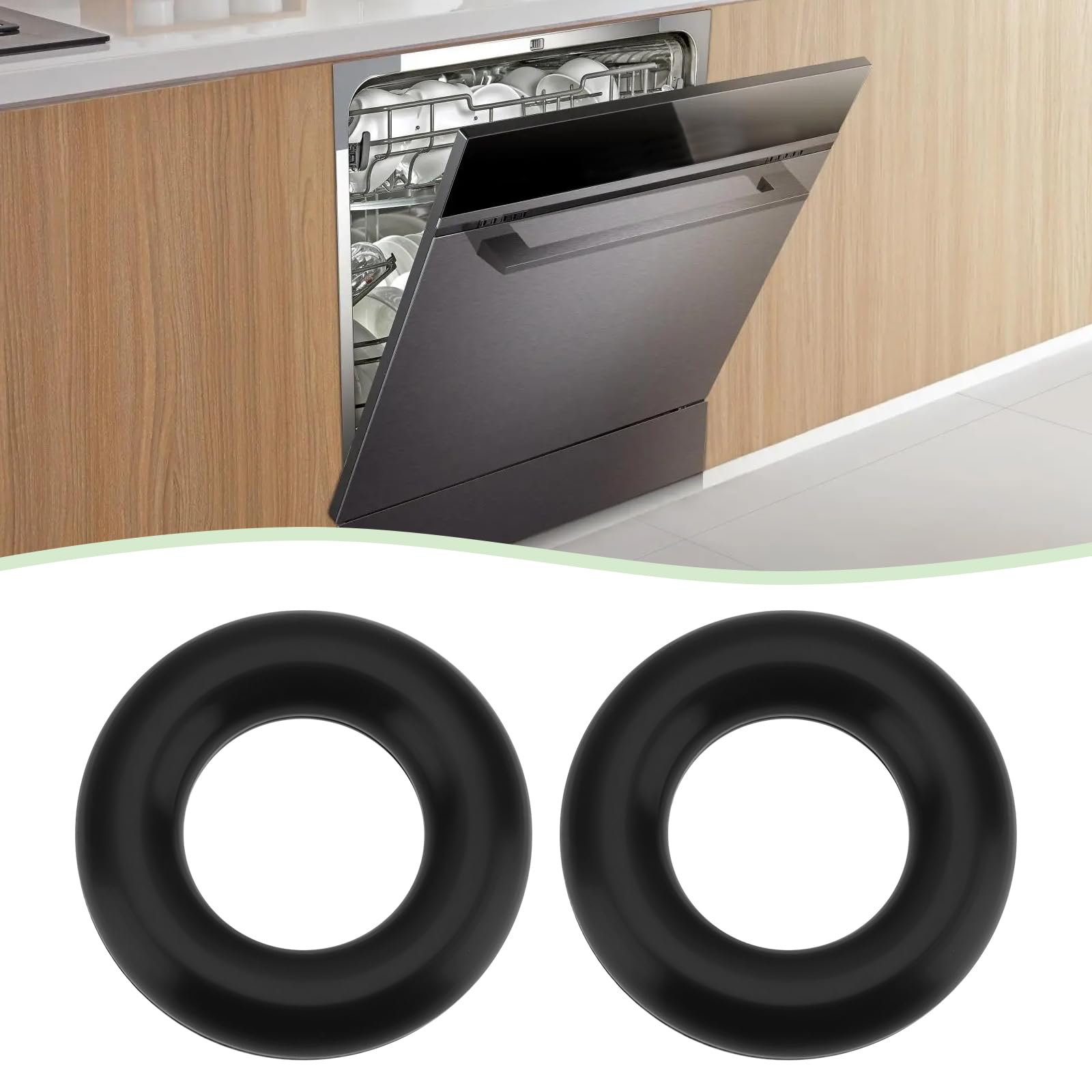 LT Easiyl 10pcs Dishwasher Water Softener Air Break Seal Rings Water Softener O-Ring Seal O-Ring Seal Compatible with Smeg Compatible with Diplomat (11x21x5mm) - Image 2