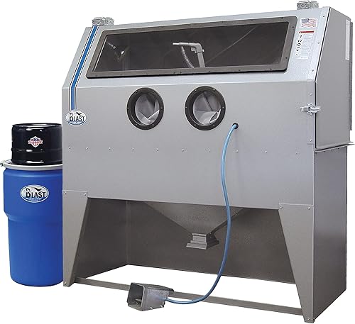TP Tools USA 2858 Skat Blast gabinete de chorro de arena con aspiradora con filtro HEPA, área de trabajo de 58pulgadas de anchox28pulgadas de