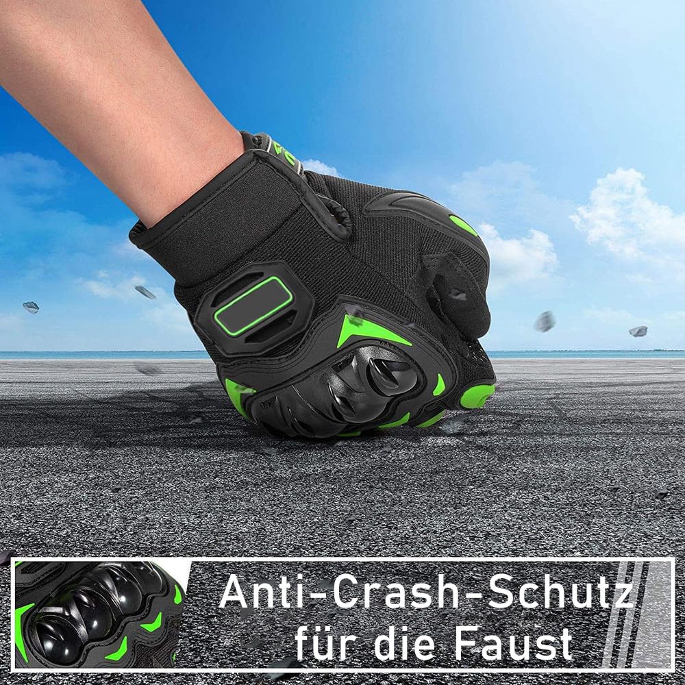 Gants Scooter Kingsea Gants De Moto Pour Homme Et Femme, Avec Protection D'écran Tactile Et Phalanges, Gants De Moto Respirants Pour BMX, VTT, équitation, Course De Gants Pour Moto Femme